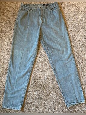 Eddie Bauer High Rise Straight Leg Jeans Womens 16 Tall Gray Casual Denim